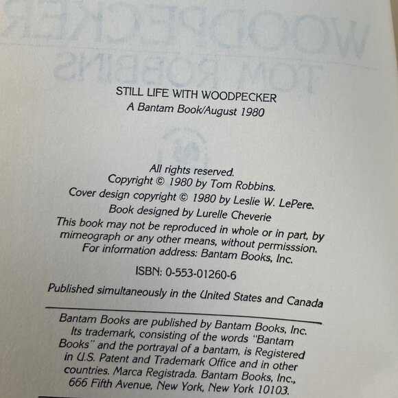 Still Life With Woodpecker - Tom Robbins - Picture 5 of 7